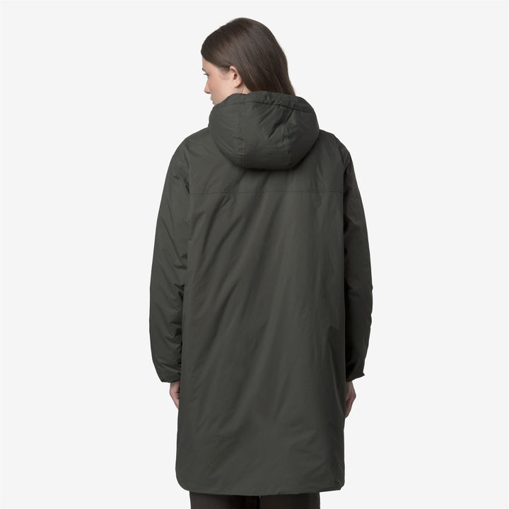 LE VRAI 4.0 EIFFEL EAST ORSETTO - Jackets - 3/4 LENGTH - UNISEX - GREEN BLACKISH