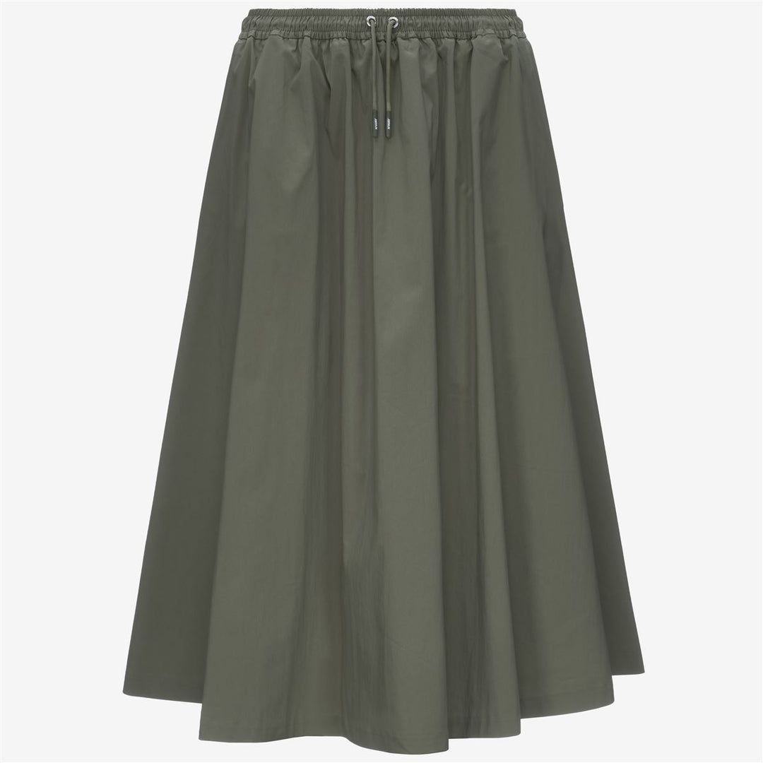 MOSELLA LIGHT POPLIN TECH - Skirts - Long - WOMAN - GREEN LICHEN