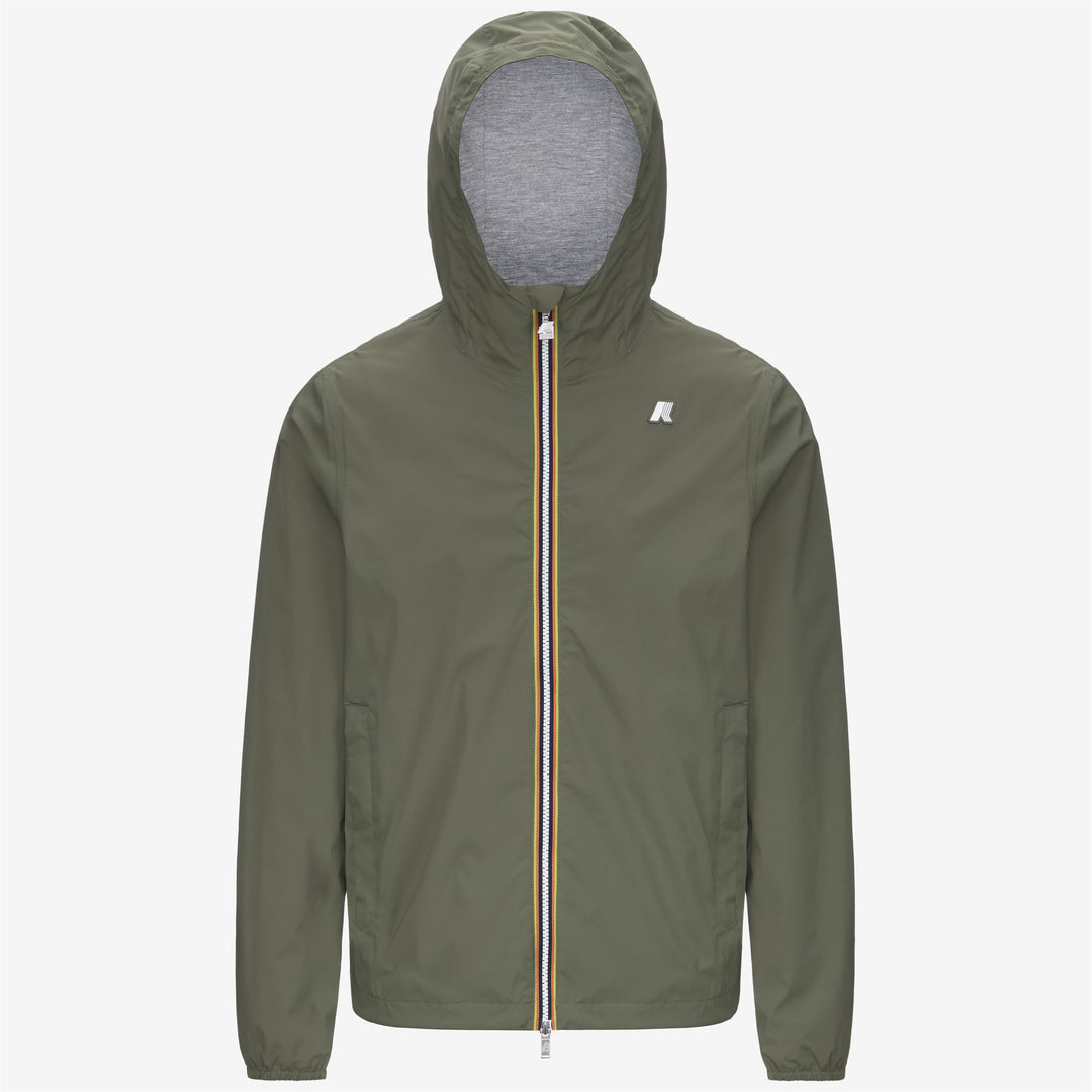 JACK STRETCH NYLON JERSEY - Jackets - Short - MAN - GREEN LICHEN