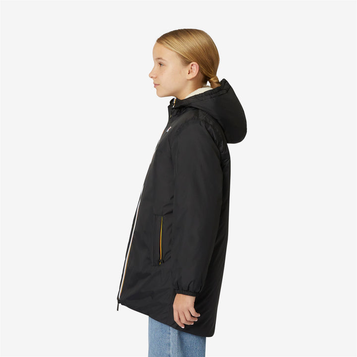 P. LE VRAI 3.0 EIFFEL ORSETTO - Jackets - 3/4 LENGTH - KID UNISEX - ECRU-BLACK PURE