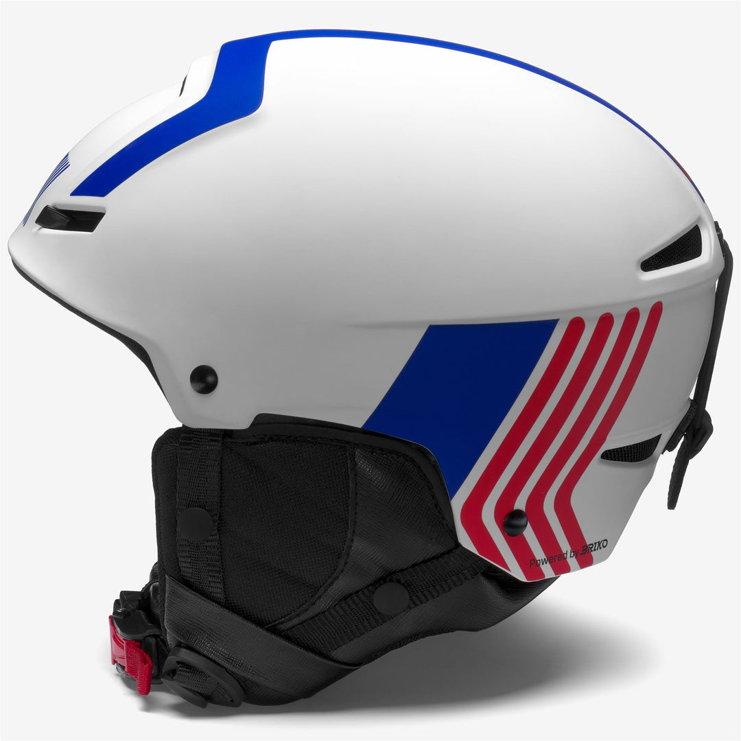 FAITO K-Way - Helmets - Helmet - UNISEX - WHITE-BLUE LOGO-RED LOGO