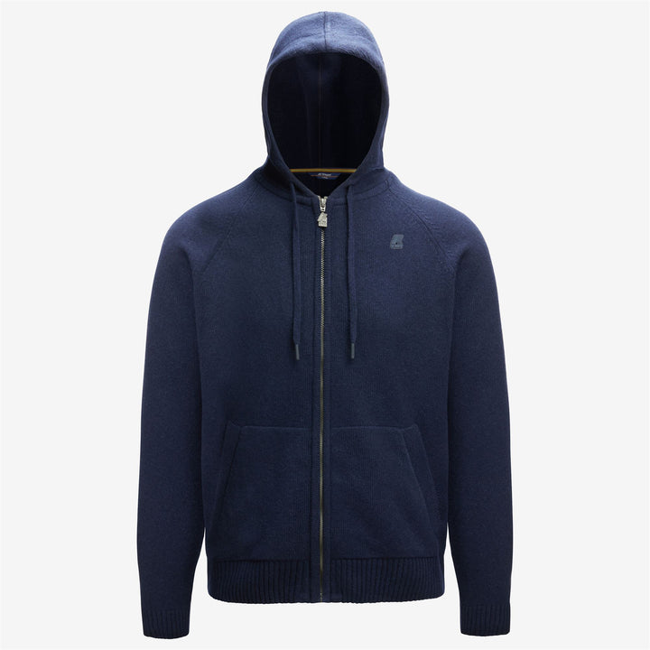 MARCY LAMBSWOOL - Knitwear - Jacket - MAN - BLUE DEPTH