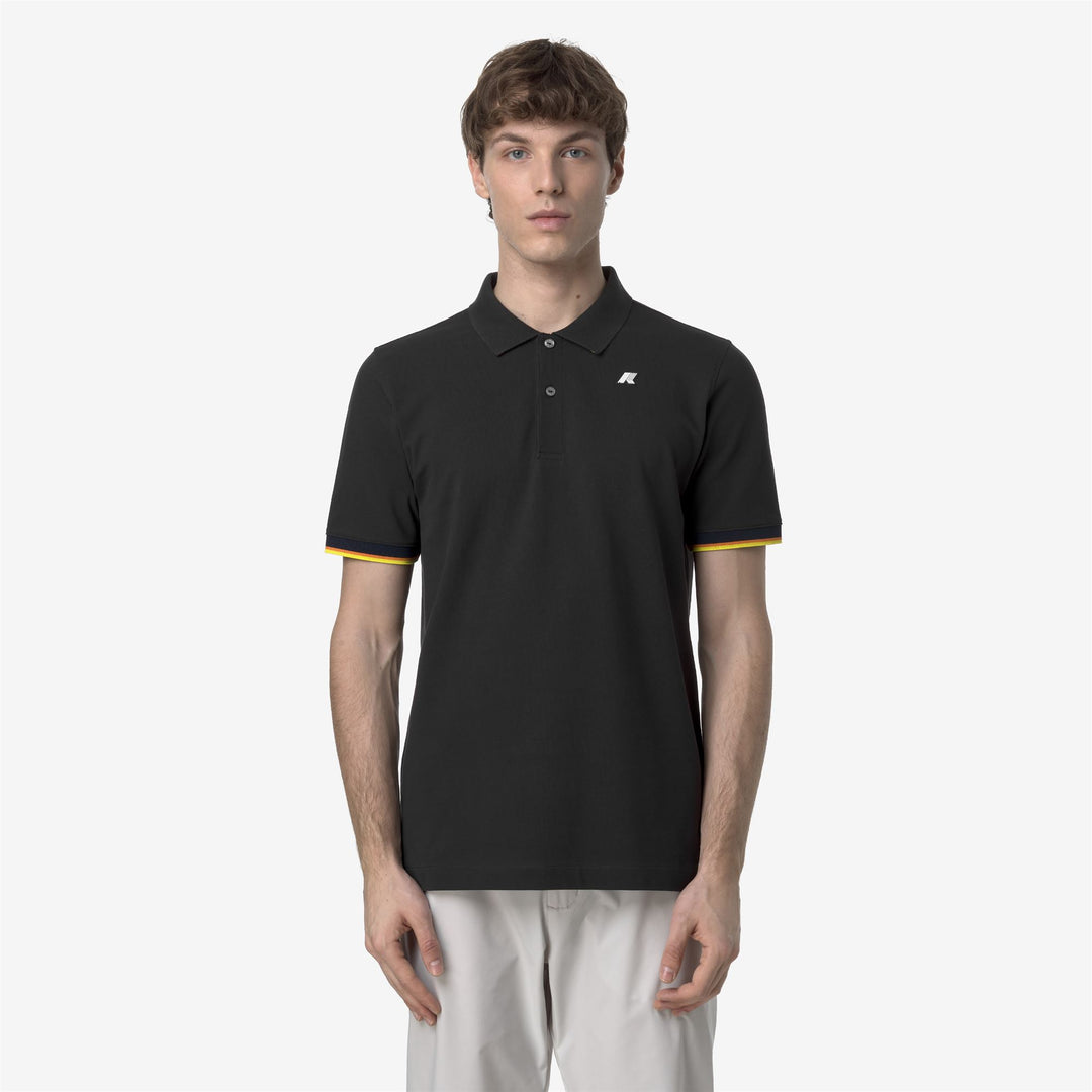 VINCENT PIQUE - Polo Shirts - Polo - MAN - BLACK PURE