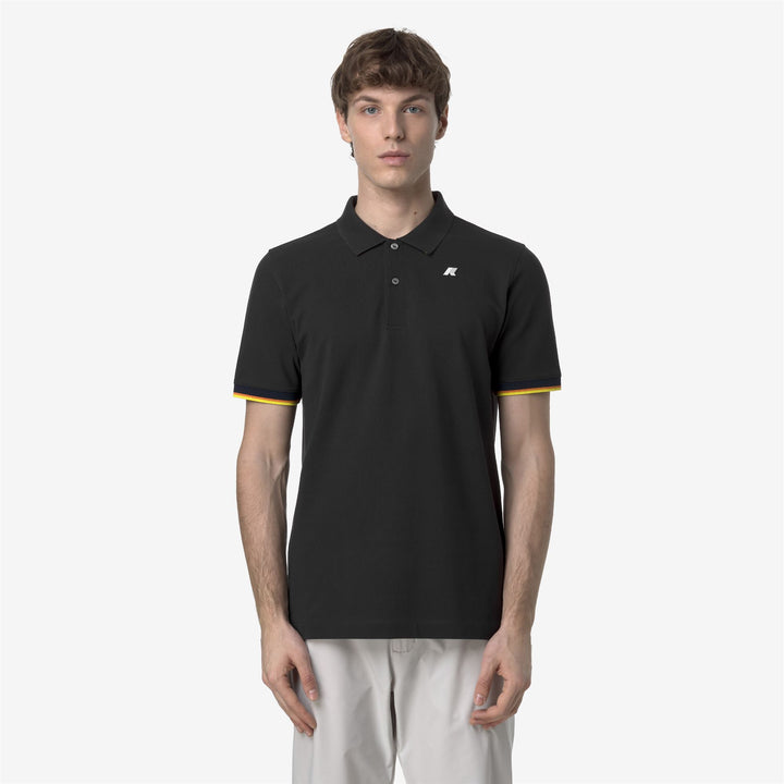 VINCENT PIQUE - Polo Shirts - Polo - MAN - BLACK PURE