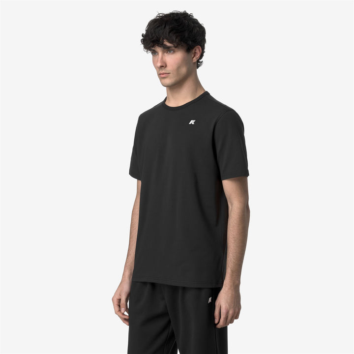 ADAME LIGHT STRETCH JERSEY - T-ShirtsTop - T-Shirt - MAN - BLACK PURE