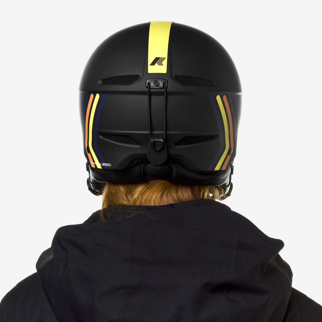 FAITO K-Way - Helmets - Helmet - UNISEX - BLACK P-YELLOW-ORANGE-BLUE