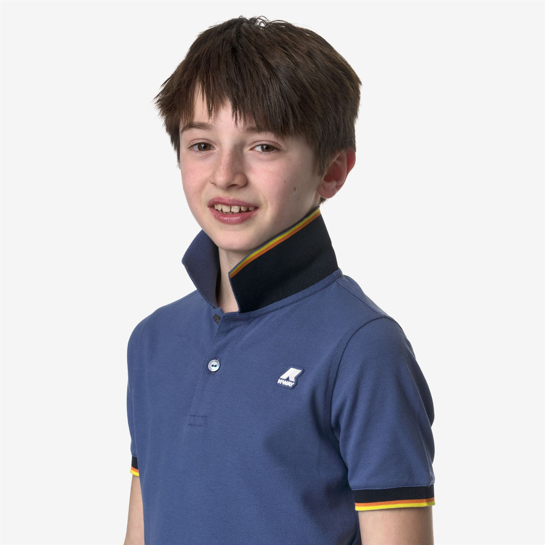 P. VINCENT - Polo Shirts - Polo - BOY - BLUE FIORD