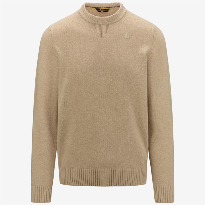 SEBASTIEN LAMBSWOOL - Knitwear - Pull  Over - MAN - BROWN TRAVERTINE