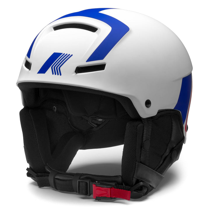 FAITO K-Way - Helmets - Helmet - UNISEX - WHITE-BLUE LOGO-RED LOGO