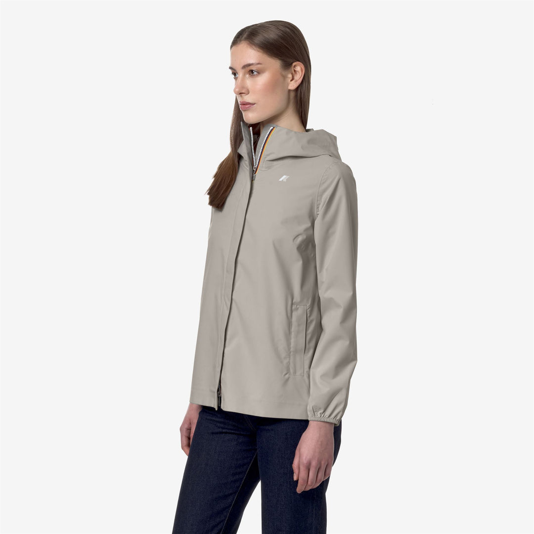 MARGUERITE STRETCH DOT - Jackets - Mid - WOMAN - BEIGE LT