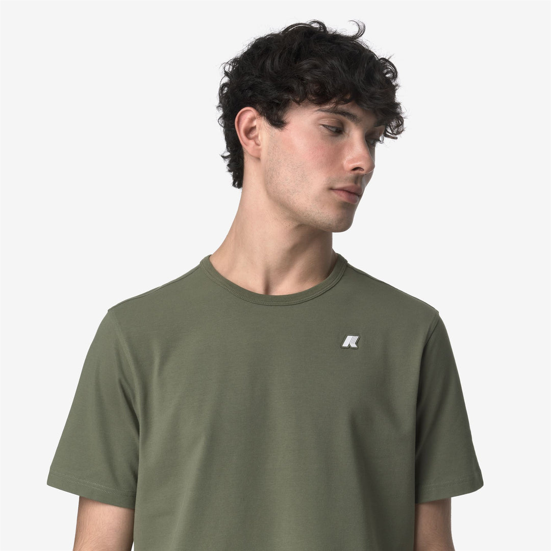 ADAME LIGHT STRETCH JERSEY - T-ShirtsTop - T-Shirt - MAN - GREEN LICHEN