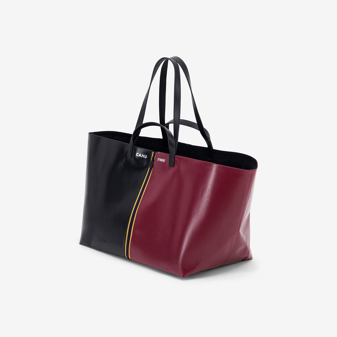 PRATIQUE LARGE - Bags - TOTE BAG - UNISEX - Black-Red Dk Amaranto