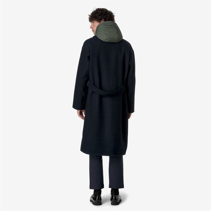 JENZAC WOOLMARK - Jackets - Long - MAN - BLUE DEPTH-GREEN BLACKISH