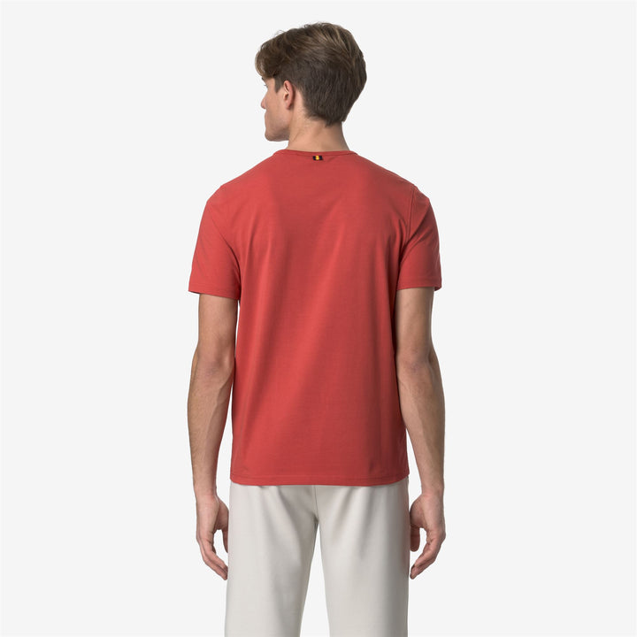 ADAME LIGHT STRETCH JERSEY - T-ShirtsTop - T-Shirt - MAN - RED JASPER