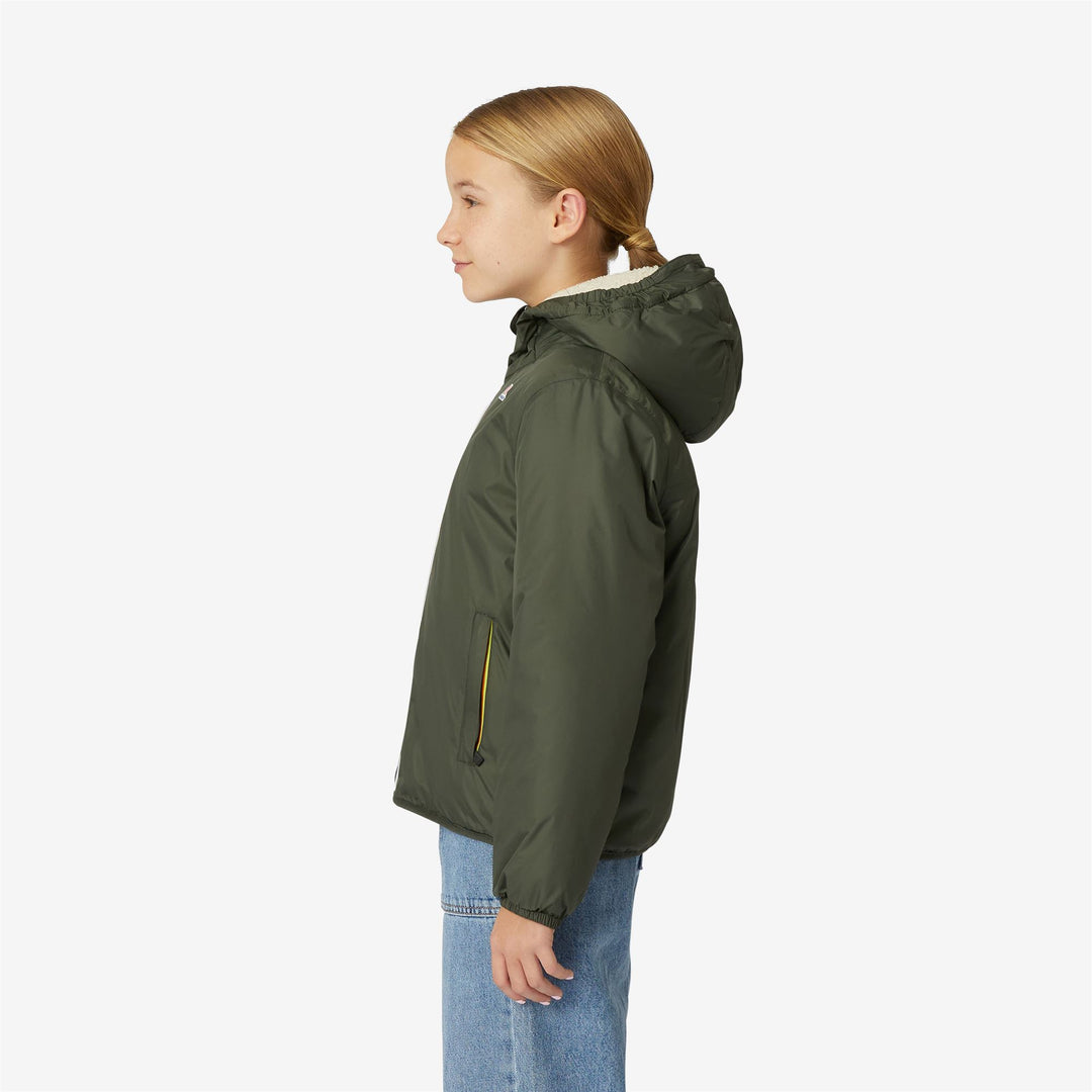 P. LE VRAI 3.0 CLAUDE ORSETTO - Jackets - Mid - KID UNISEX - ECRU-GREEN BLACKISH