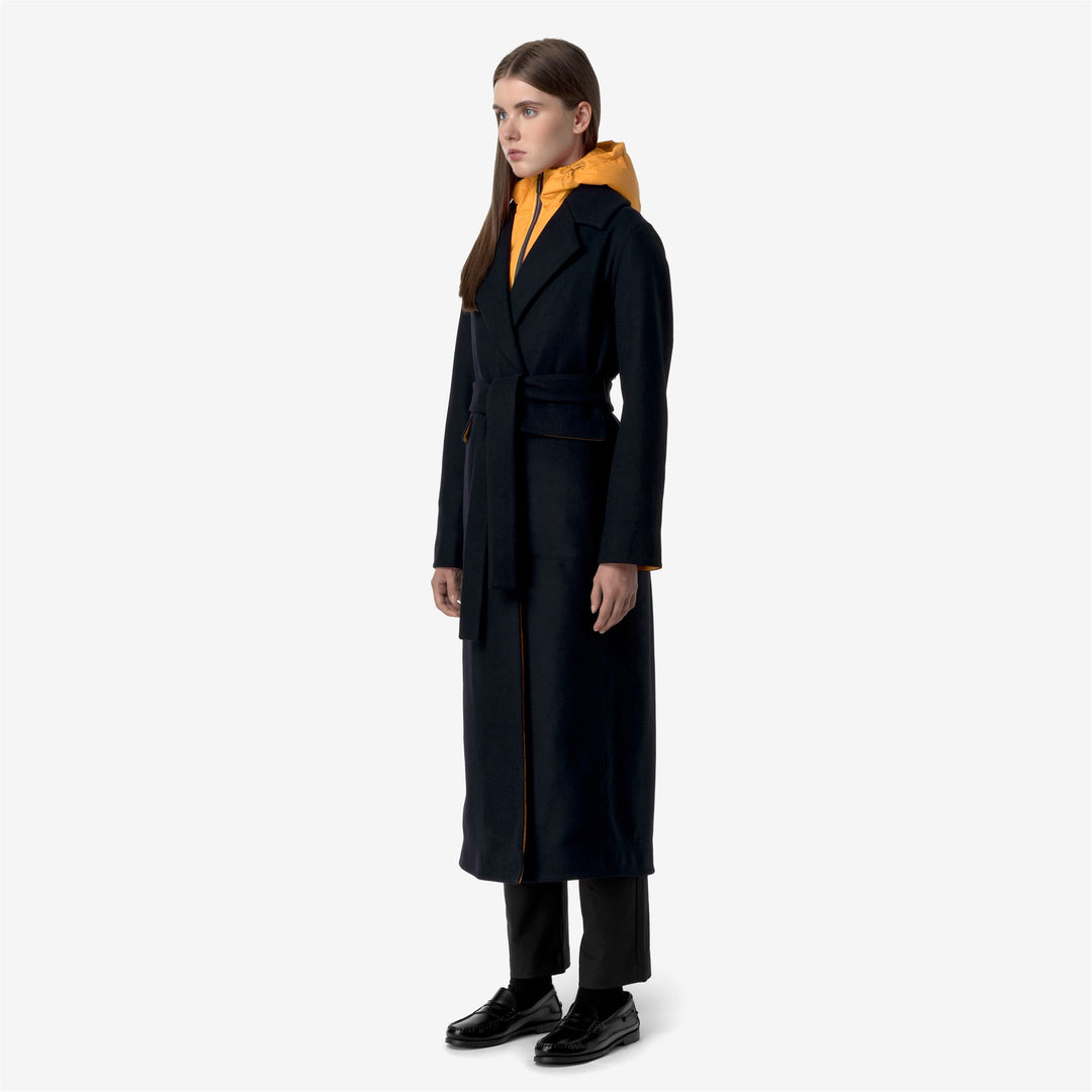 JORANCE WOOLMARK - Jackets - Long - WOMAN - BLUE DEPTH-ORANGE