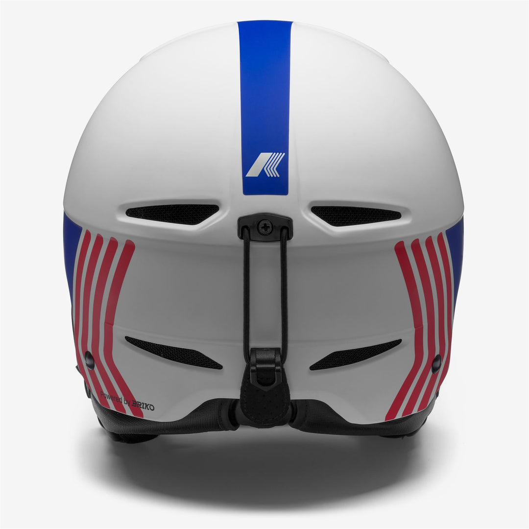 FAITO K-Way - Helmets - Helmet - UNISEX - WHITE-BLUE LOGO-RED LOGO