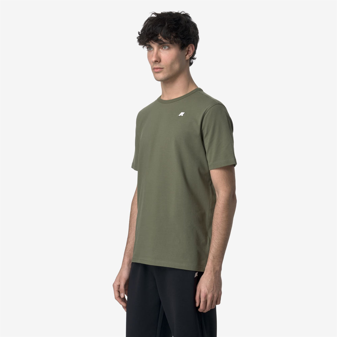 ADAME LIGHT STRETCH JERSEY - T-ShirtsTop - T-Shirt - MAN - GREEN LICHEN