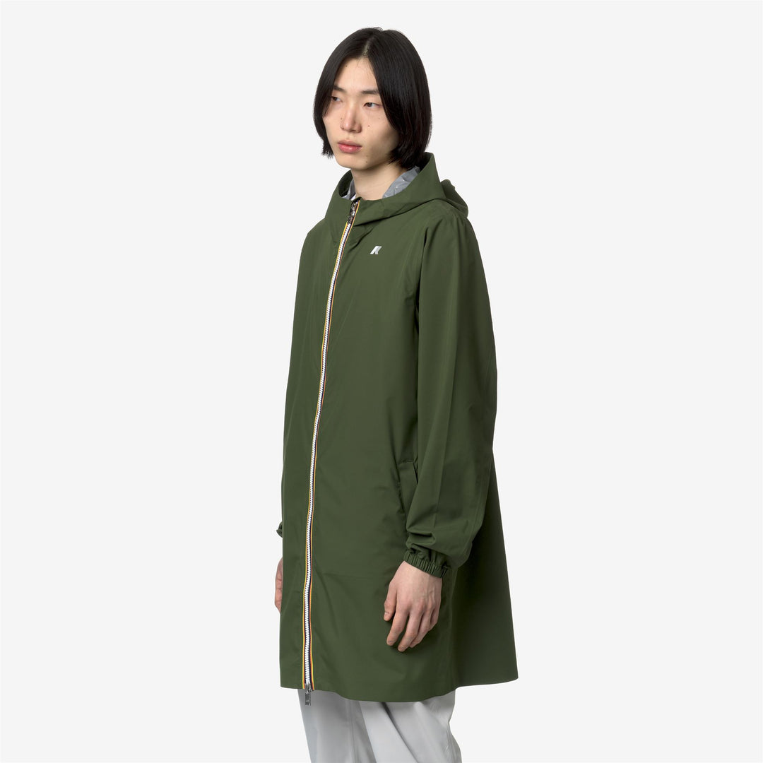 THOMAS STRETCH DOT - Jackets - 3/4 LENGTH - MAN - GREEN CYPRESS