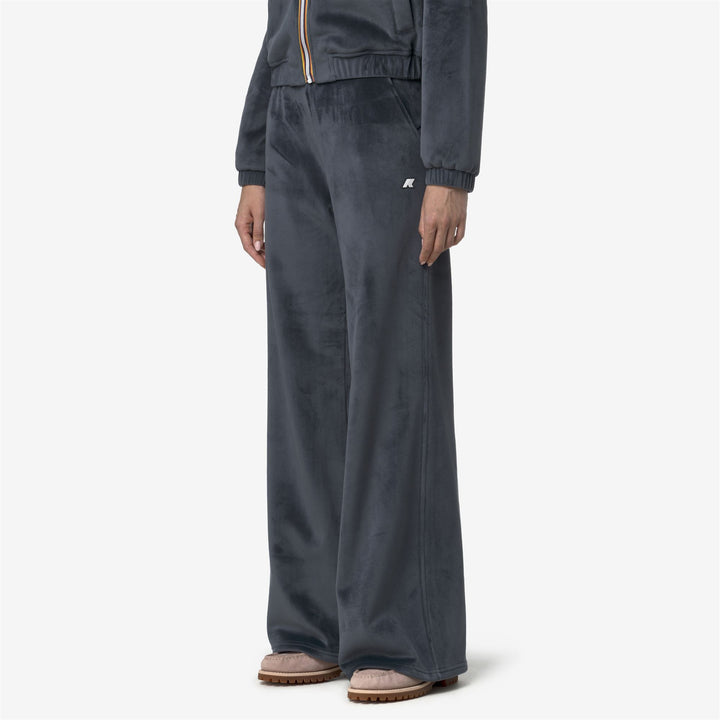 JENNY VELOUR POLAR - Pants - Sport Trousers - WOMAN - Blue Airforce Combo
