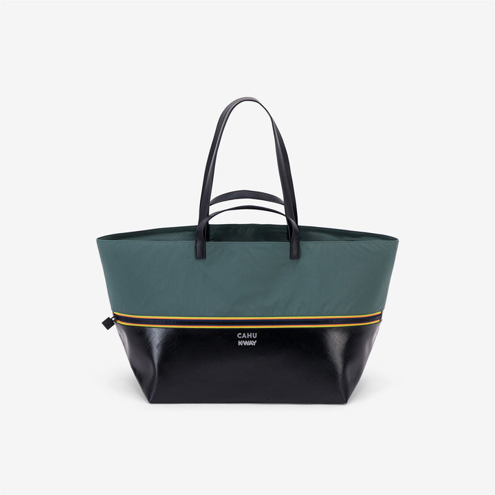 PRATIQUE MEDIUM - Bags - TOTE BAG - UNISEX - Black-Green Greysh