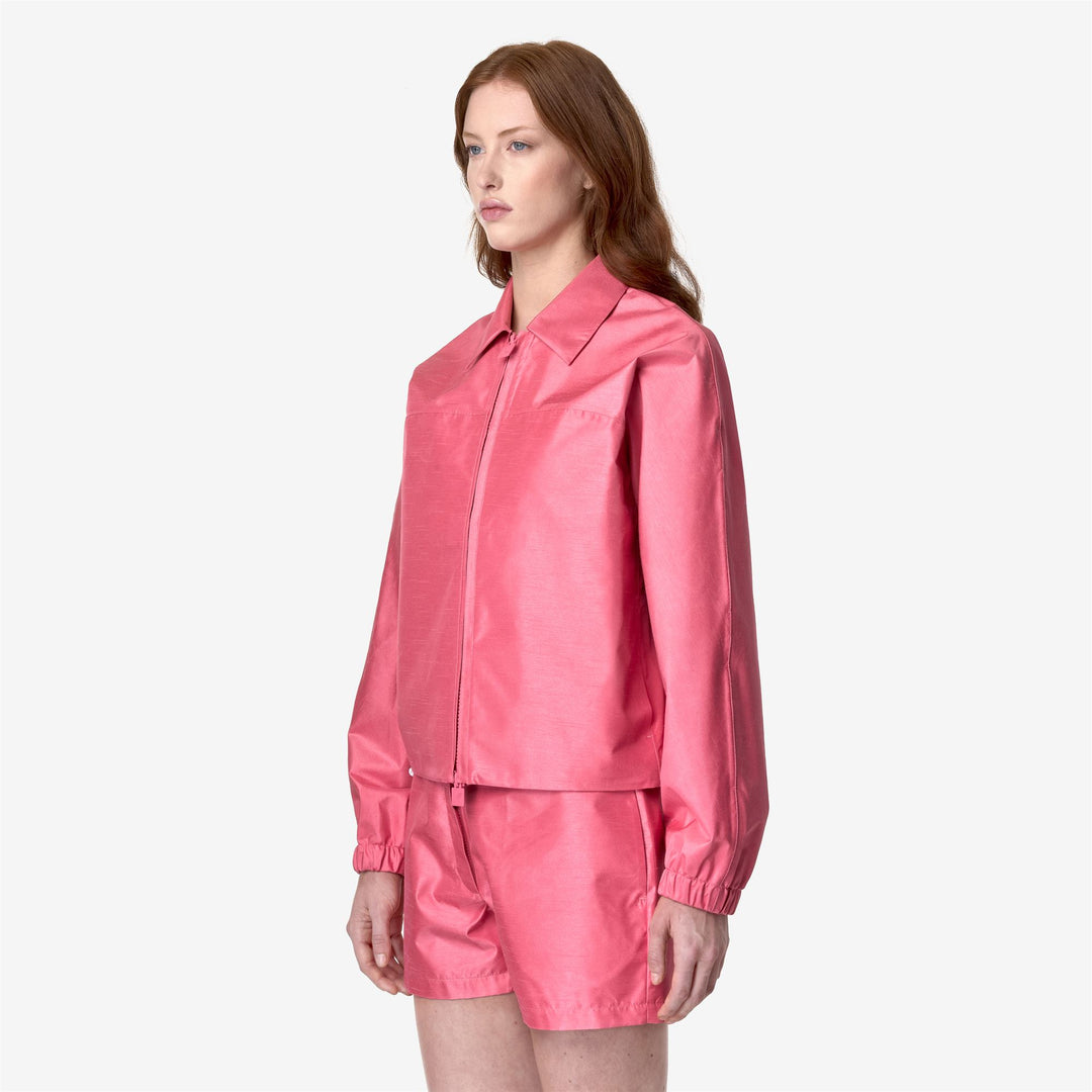 SOISIR SHANTUNG - LIKE 2L - Jackets - Short - WOMAN - PINK CAMELIA SHANTUNG