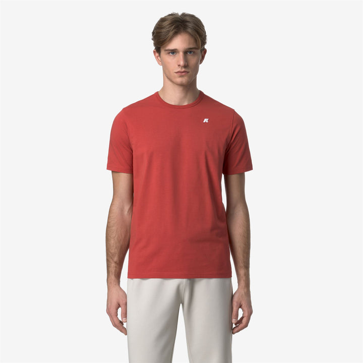 ADAME LIGHT STRETCH JERSEY - T-ShirtsTop - T-Shirt - MAN - RED JASPER