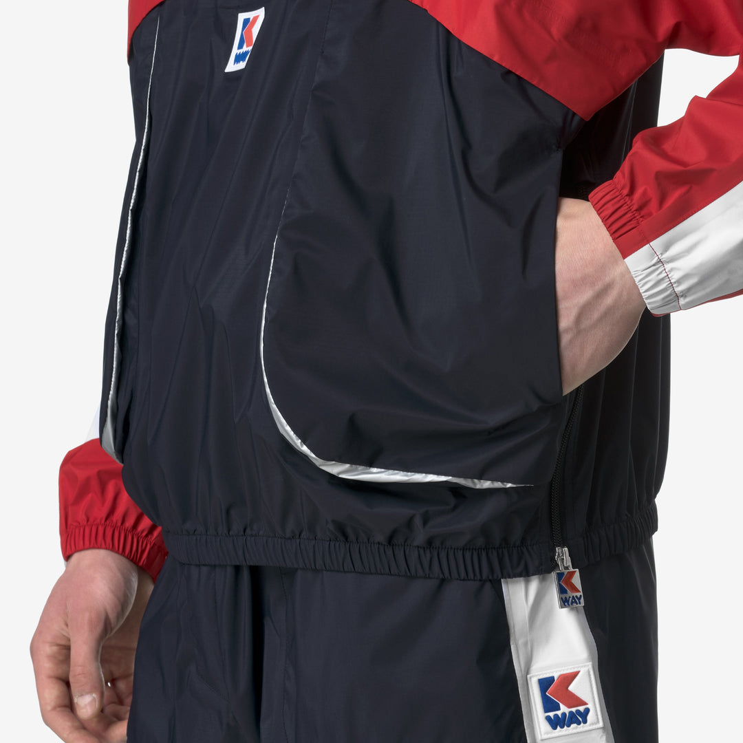 7002 HALF ZIP - Jackets - Short - UNISEX - BLUE RED WHITE