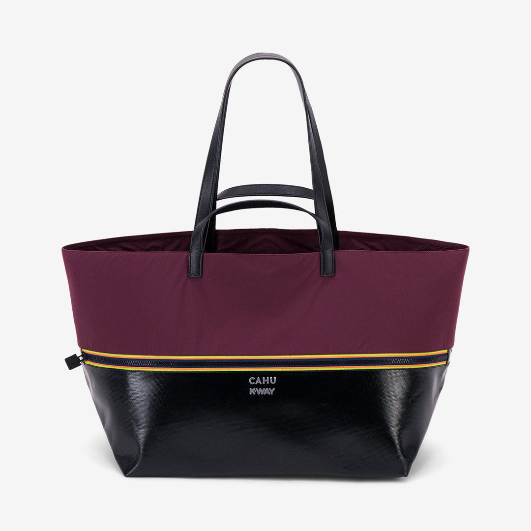 PRATIQUE MEDIUM - Bags - TOTE BAG - UNISEX - Black-Red Dk Amaranto 01