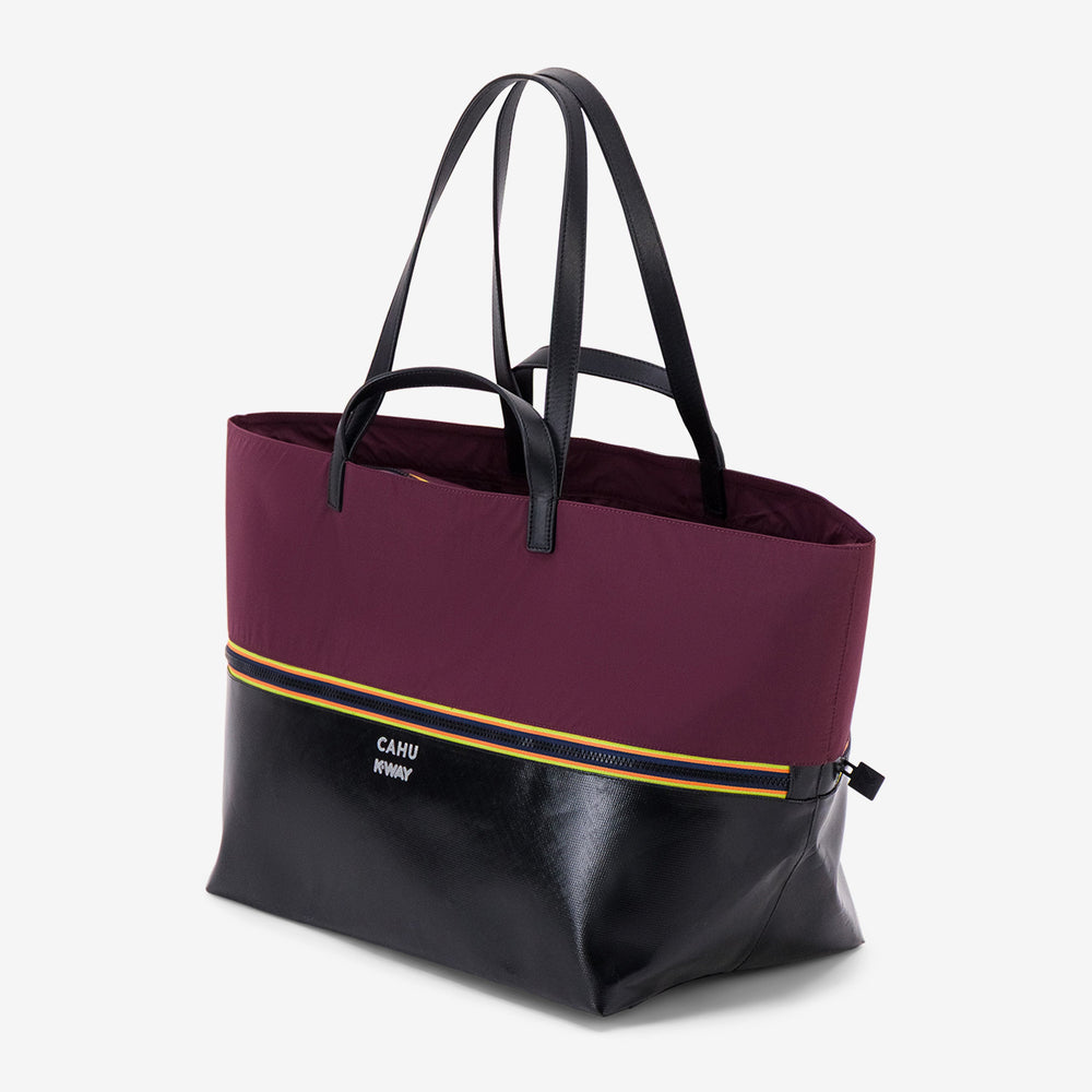 PRATIQUE MEDIUM - Bags - TOTE BAG - UNISEX - Black-Red Dk Amaranto 02