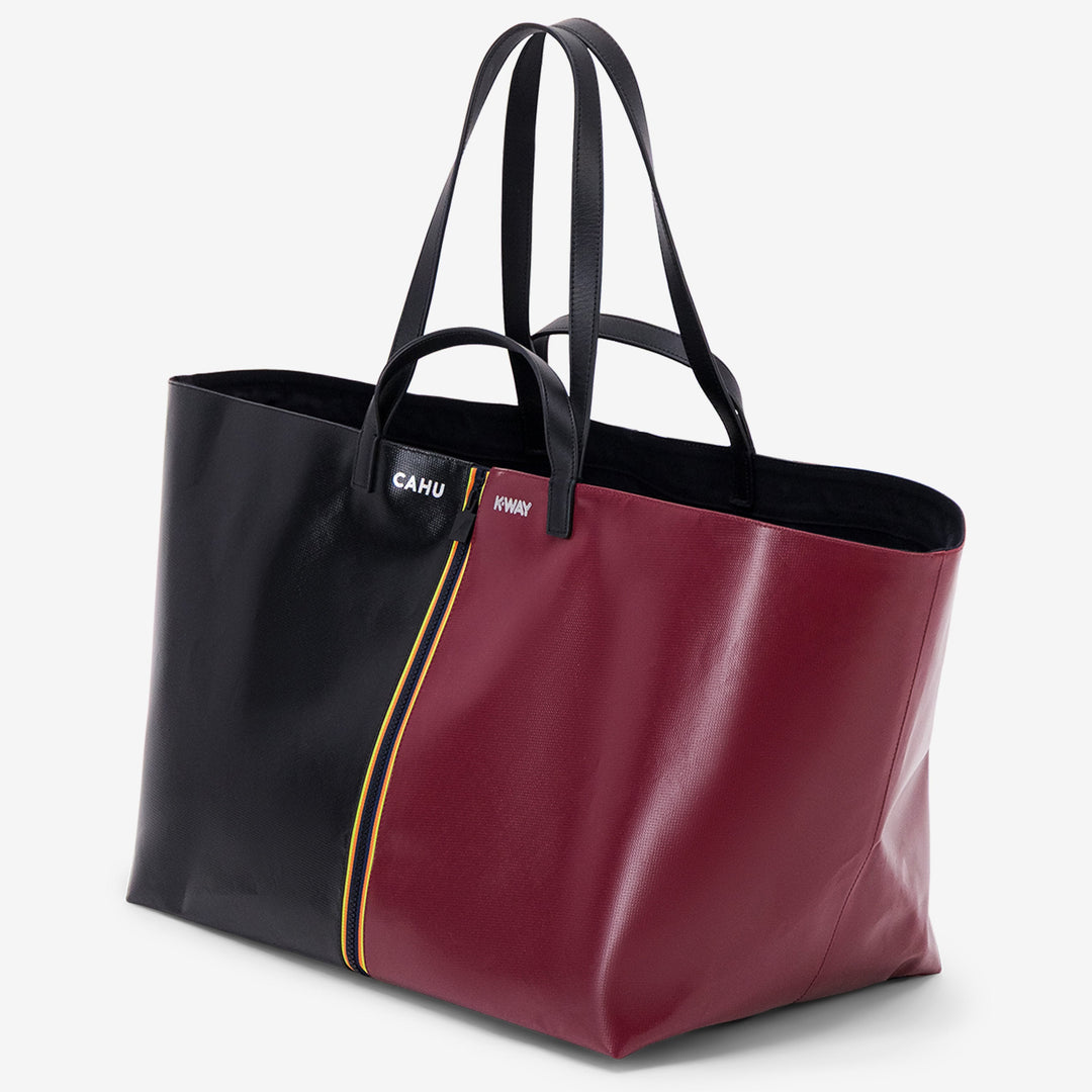 PRATIQUE LARGE - Bags - TOTE BAG - UNISEX - Black-Red Dk Amaranto main
