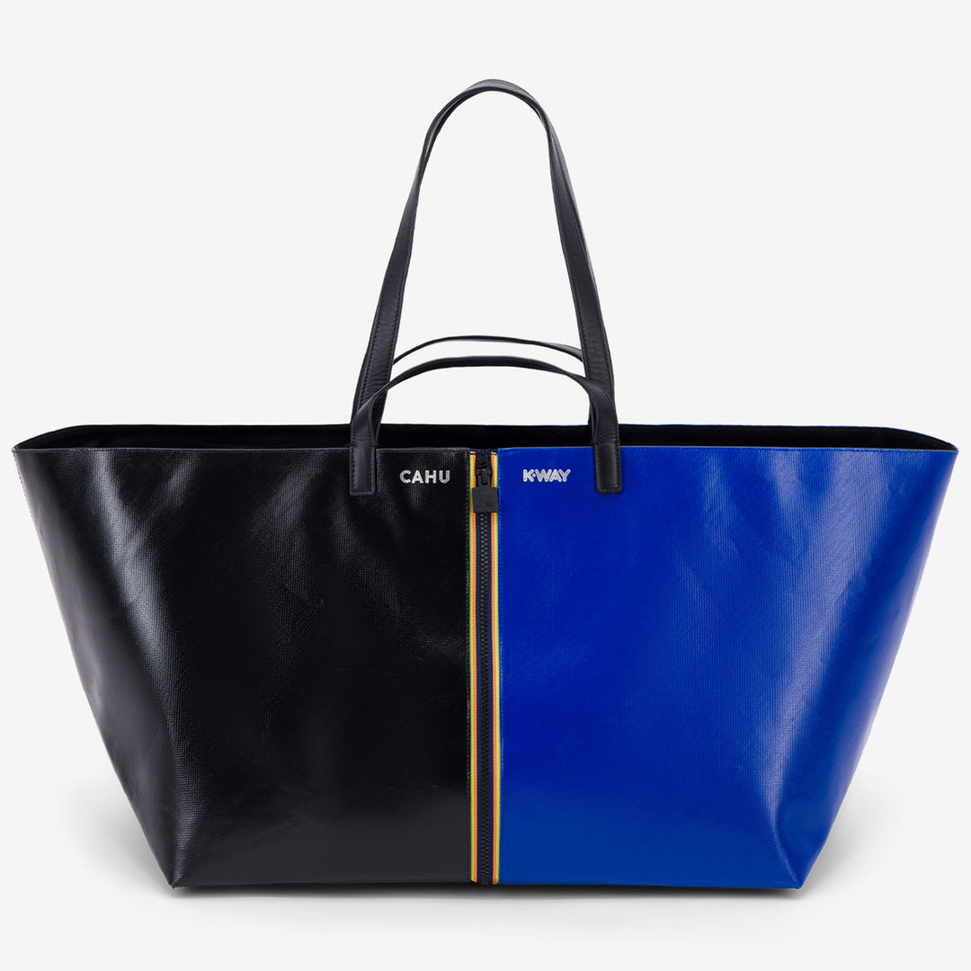 PRATIQUE LARGE - Bags - TOTE BAG - UNISEX - Black-Blue Princess 01