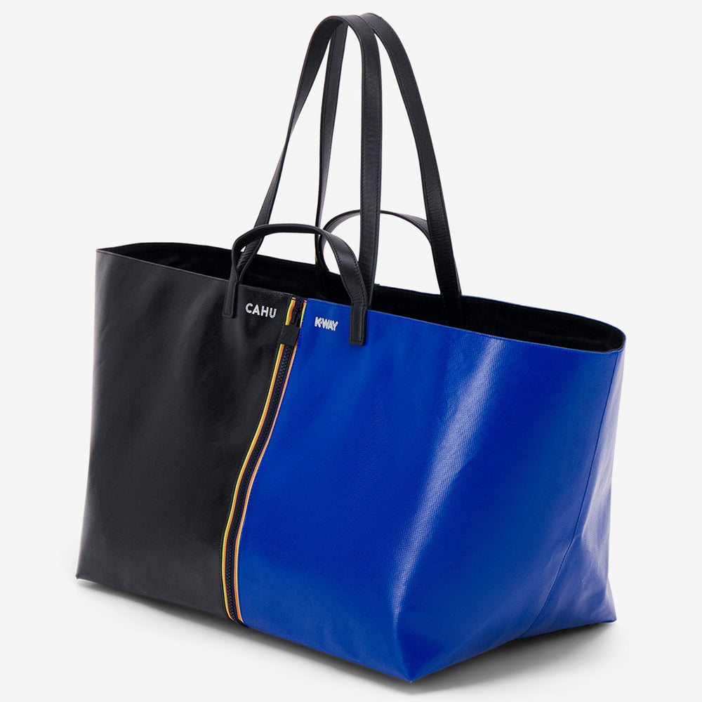 PRATIQUE LARGE - Bags - TOTE BAG - UNISEX - Black-Blue Princess 02