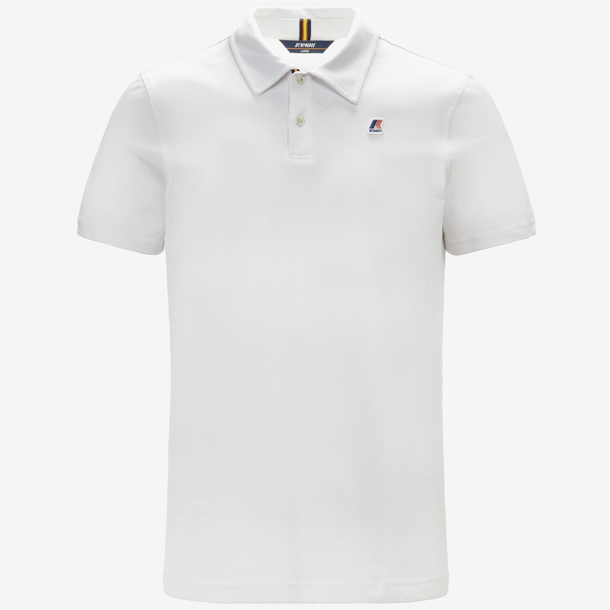 Polo Shirts_MAN_GREGOIRE TAPE_Polo_White - Commercial 1