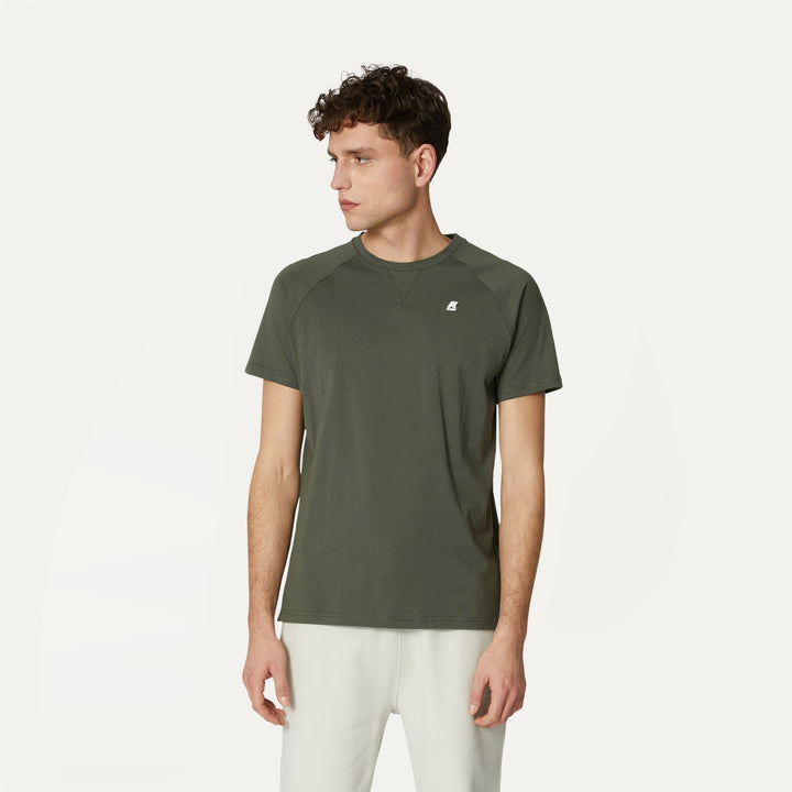 EDWING - T-ShirtsTop - T-Shirt - MAN - GREEN BLACKISH