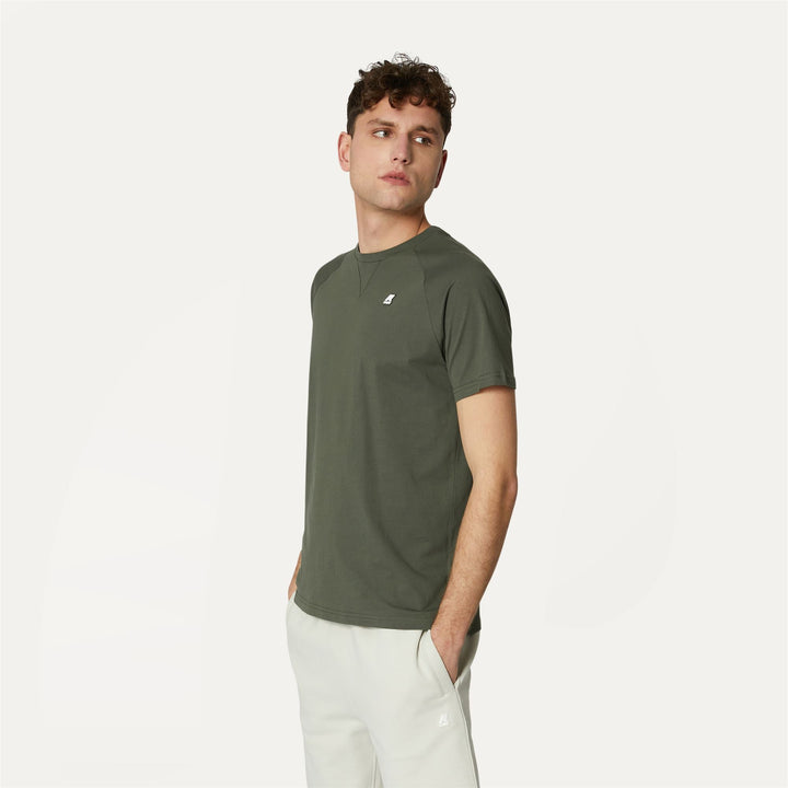 EDWING - T-ShirtsTop - T-Shirt - MAN - GREEN BLACKISH