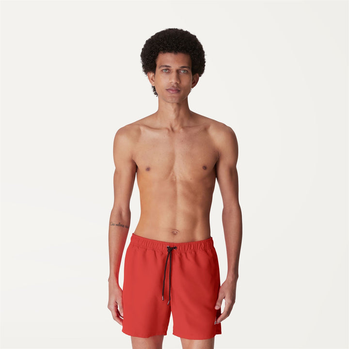 LE VRAI Olivier - Bathing Suits - Swimming Trunk - MAN - RED PAPAVERO