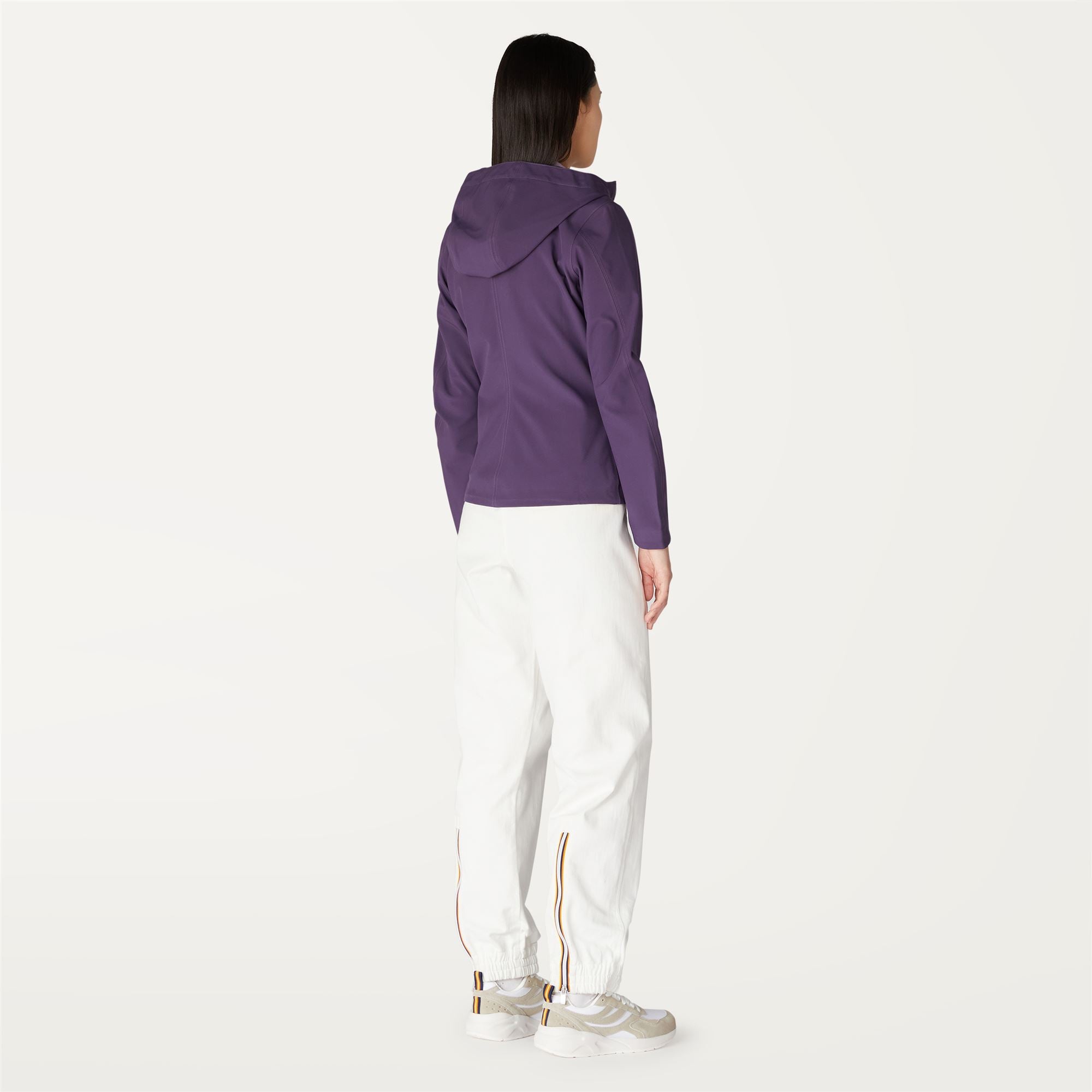 Jackets_Woman_Lil Bonded Jersey_Short_Violet - Commercial 6