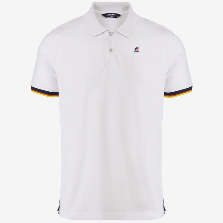 VINCENT CONTRAST STRETCH - Polo Shirts - Polo - MAN - WHITE