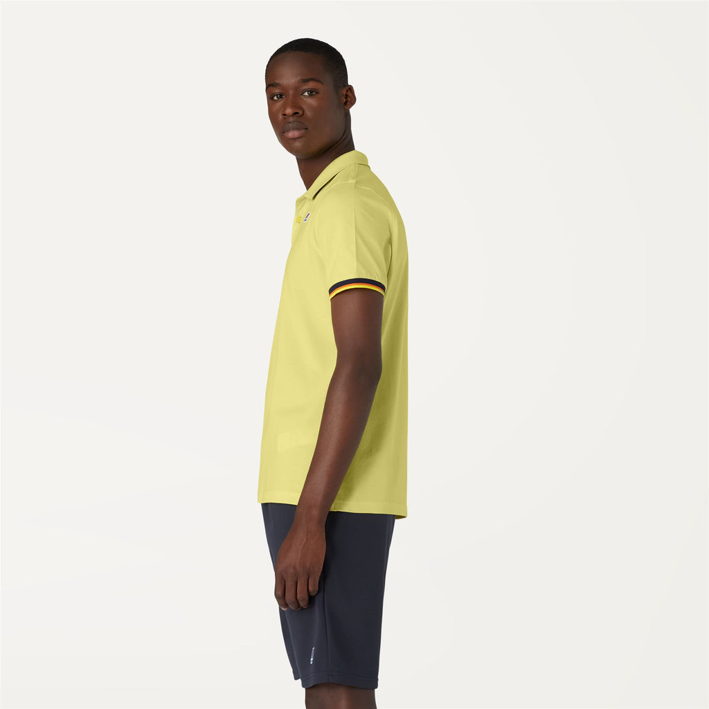 Polo Shirts_Man_VINCENT CONTRAST STRETCH_Polo_Yellow Sheen - Commercial 5