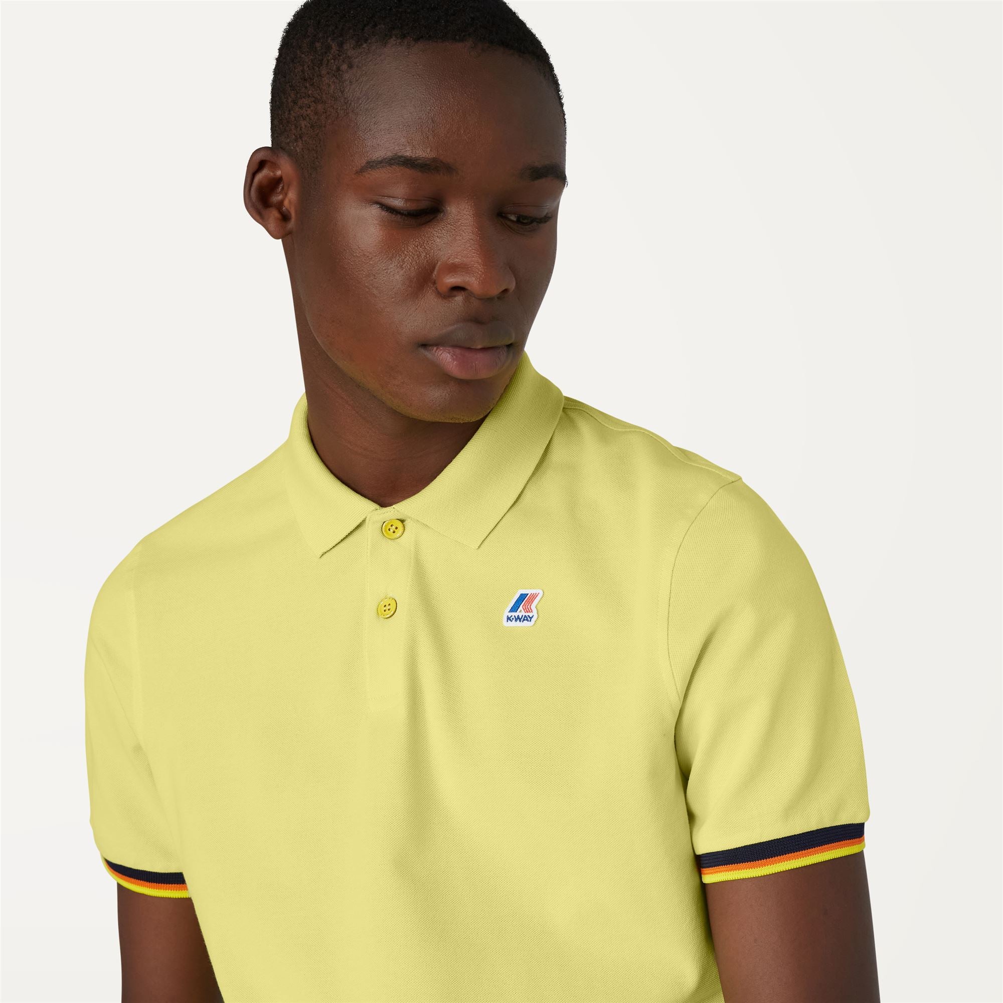 Polo Shirts_Man_VINCENT CONTRAST STRETCH_Polo_Yellow Sheen - Commercial 7