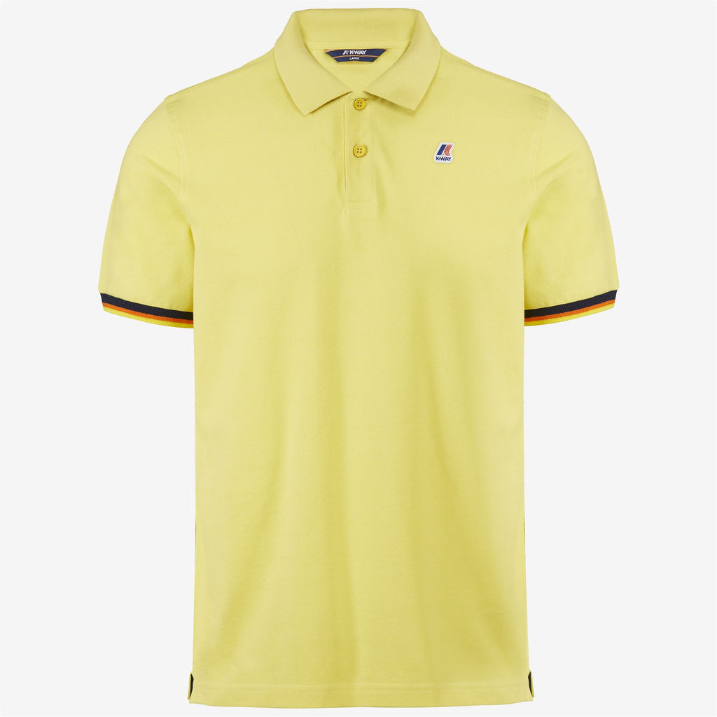 Polo Shirts_Man_VINCENT CONTRAST STRETCH_Polo_Yellow Sheen - Commercial 1