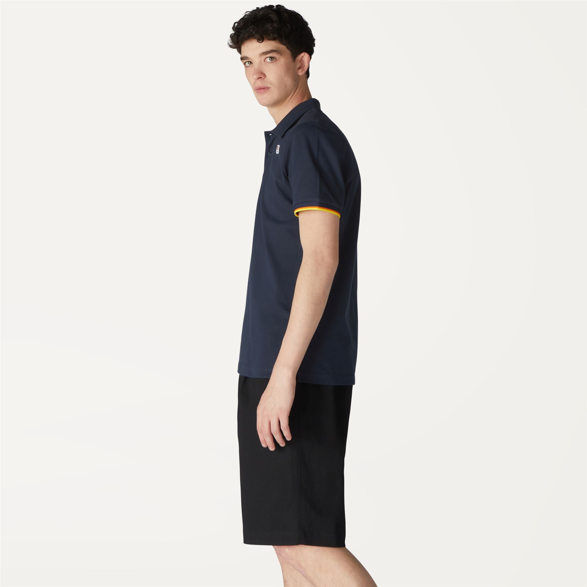 Polo Shirts_Man_VINCENT CONTRAST STRETCH_Polo_Blue Depth - Commercial 5