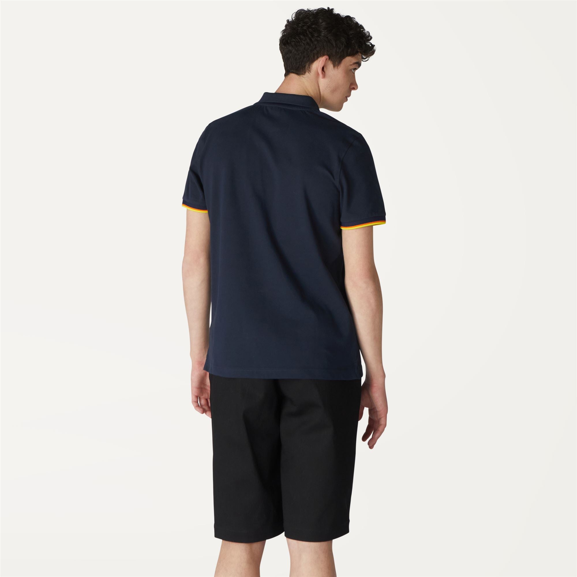 Polo Shirts_Man_VINCENT CONTRAST STRETCH_Polo_Blue Depth - Commercial 6