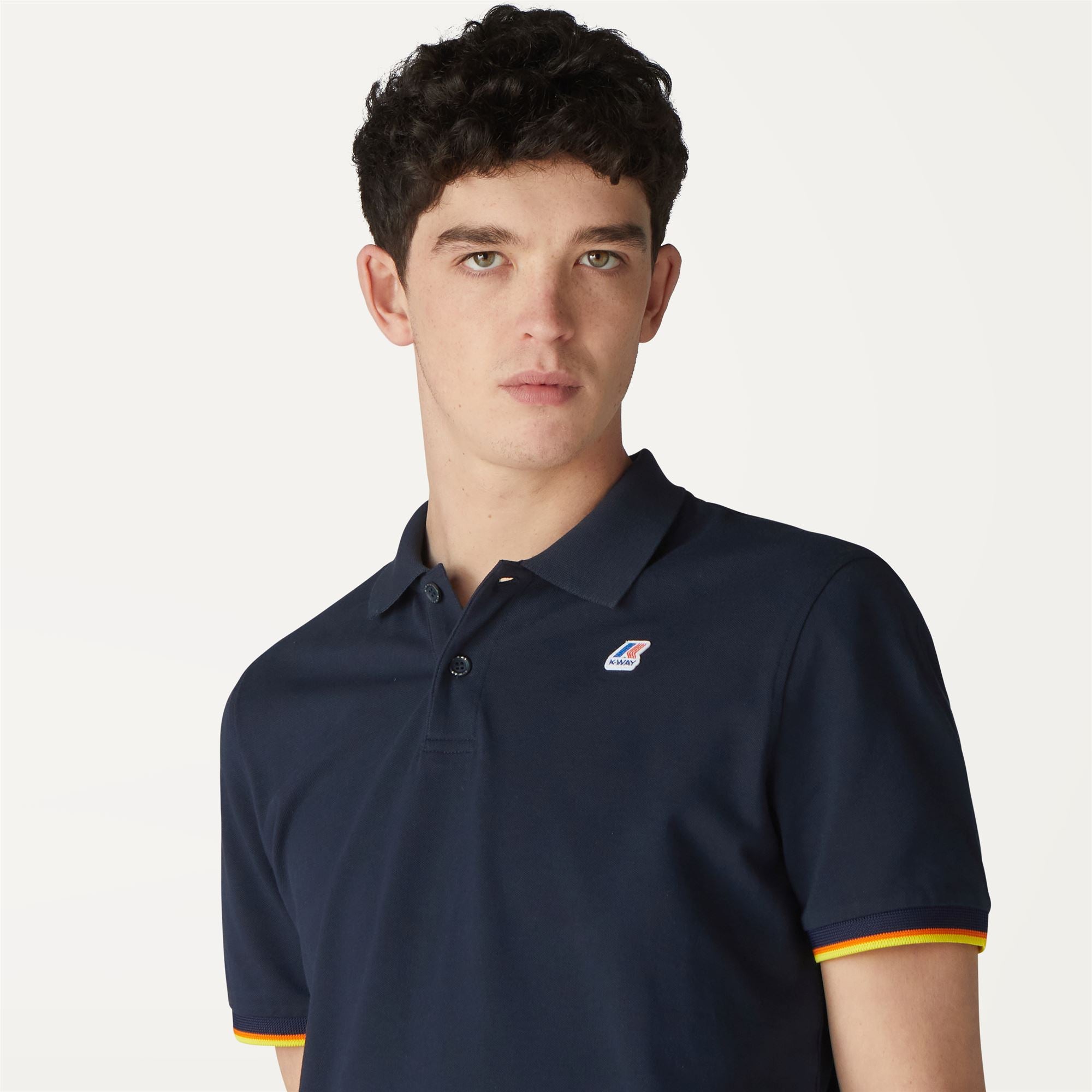 Polo Shirts_Man_VINCENT CONTRAST STRETCH_Polo_Blue Depth - Commercial 7