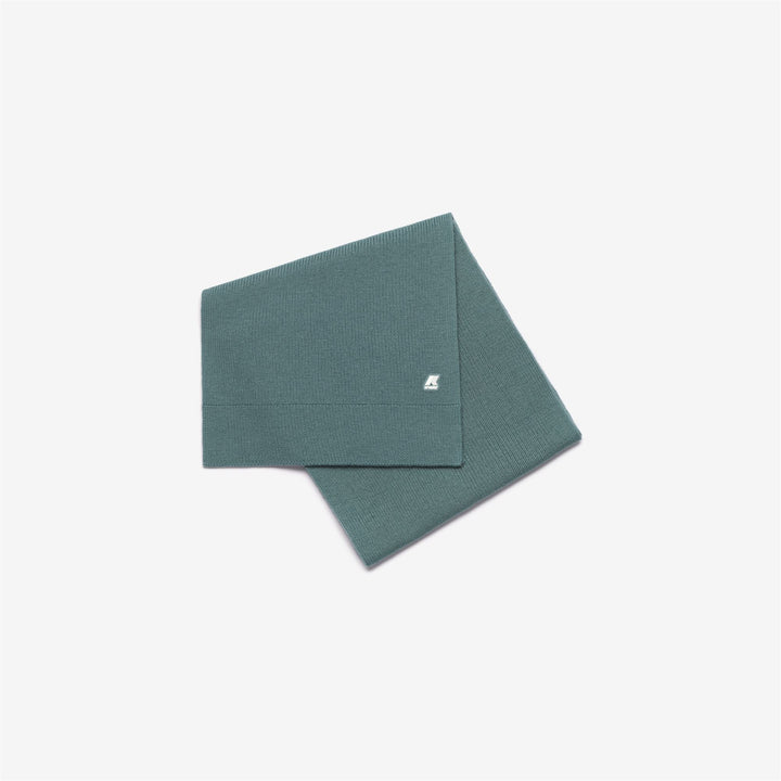 ETIENNE CARDIGAN STITCH WOOL - Scarves - SCARF - UNISEX - GREEN ACQUAMARINA 1