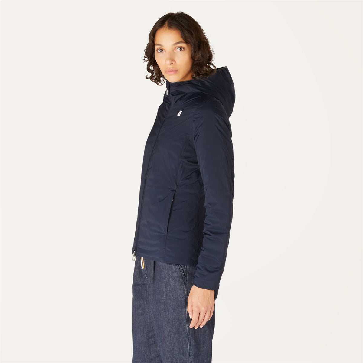 Jackets_Woman_LILY THERMO LIGHT DOUBLE_Short_Blue Depth - Commercial 5