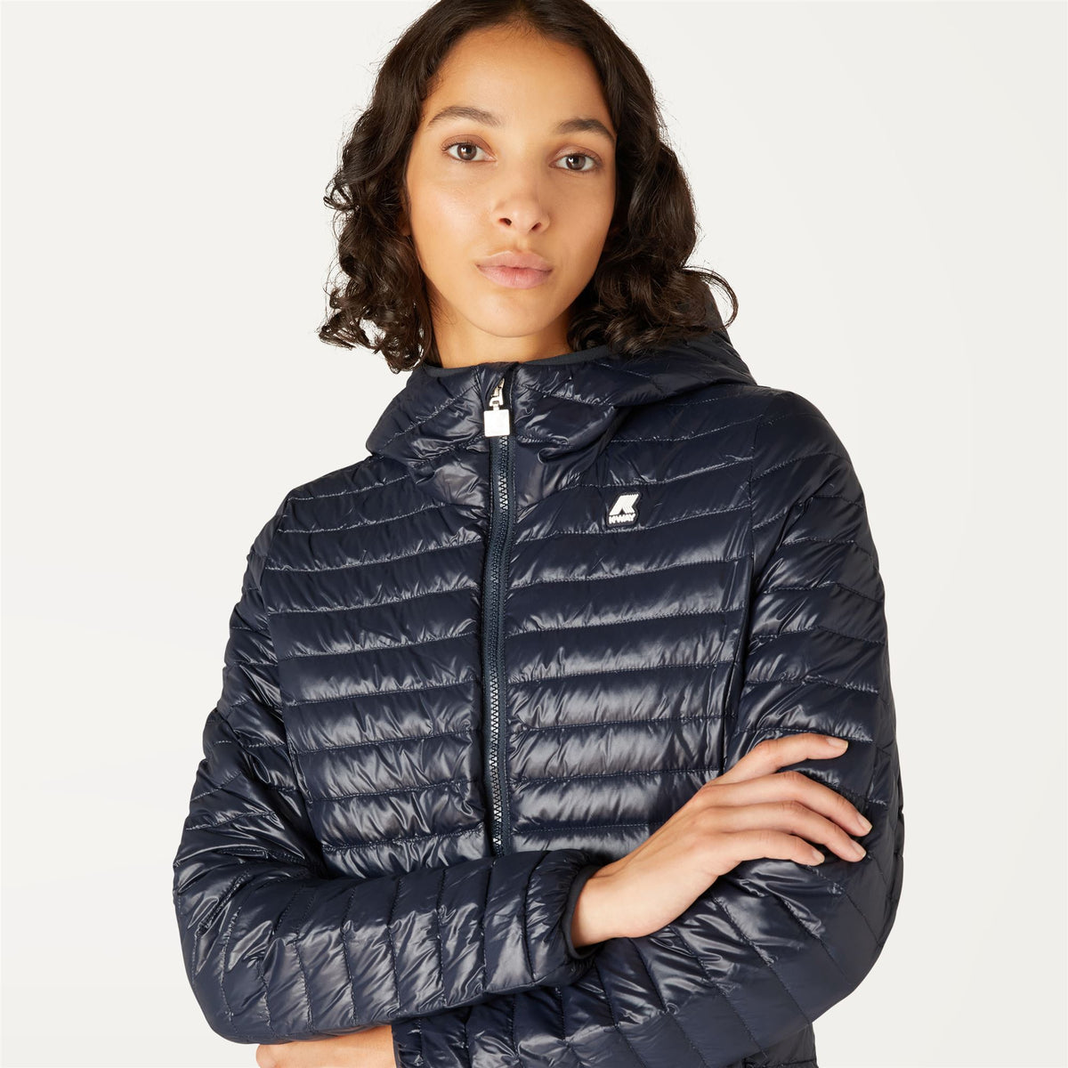 Jackets_Woman_LILY THERMO LIGHT DOUBLE_Short_Blue Depth - Commercial 7