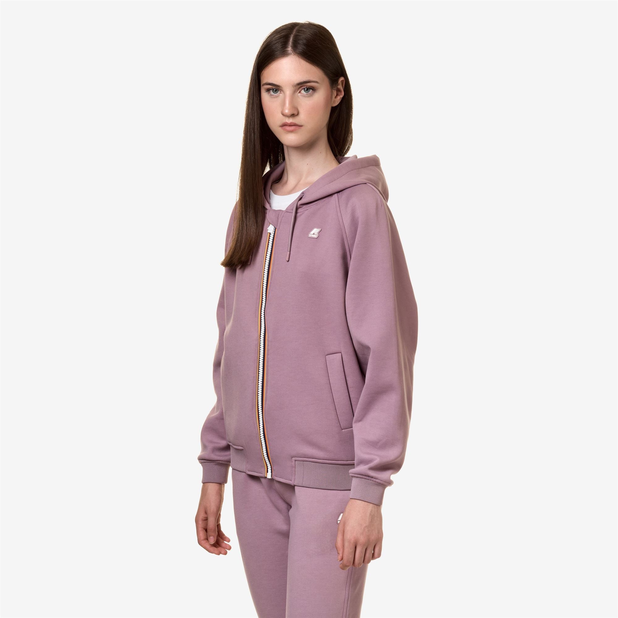 Fleece_Woman_LYDIE LIGHT SPACER_Jacket_Violet Dusty - Commercial 5