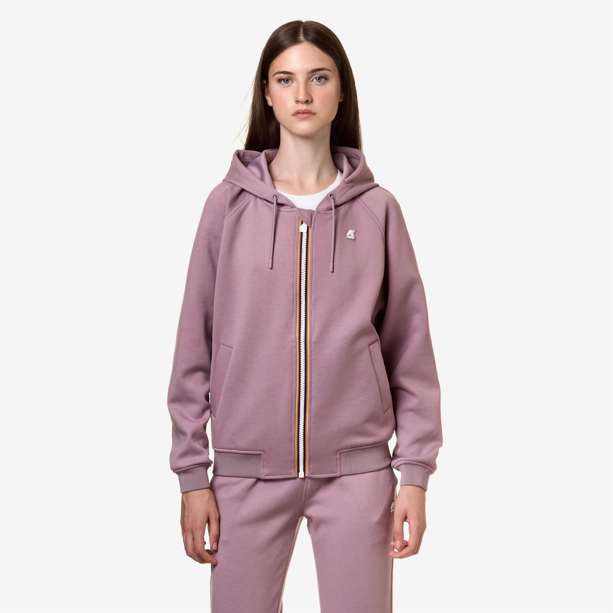 Fleece_Woman_LYDIE LIGHT SPACER_Jacket_Violet Dusty - Commercial 4